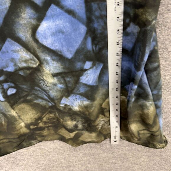 Awesome Dress Women M Medium Gray Geometric Shift Midi Sleeveless Round Neck - Picture 5 of 6